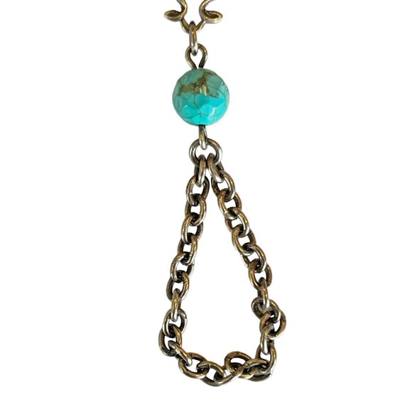 Slave Bracelet Copper/brass Chain very intricate metal design Two Stones   A1156 - Picture 11 of 11